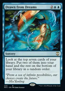 DRAWN FROM DREAMS mtg NM-M New Capenna Commander Rare 1 Card - Image 1