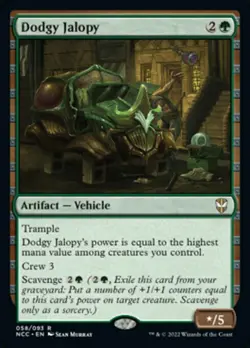 DODGY JALOPY mtg NM-M New Capenna Commander Rare 1 Card - Image 1