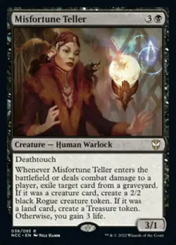 MISFORTUNE TELLER mtg NM-M New Capenna Commander Rare 1 Card - Image 1