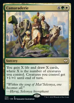 CAMARADERIE mtg NM-M New Capenna Commander Rare 1 Card - Image 1