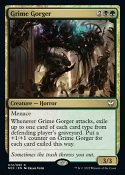 GRIME GORGER mtg NM-M New Capenna Commander Rare 1 Card - Image 1