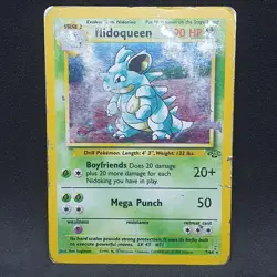 Nidoqueen 7/64 Jungle unlimited Holo Rare Pokemon Card WOTC Vintage 1999 - Image 2