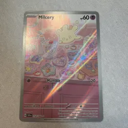 Pokemon Milcery 152/142 Sv07: Stellar Crown Illustration Rare Holo HP60 Card - Image 1