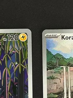 Pokemon Miraidon and Koraidon Full Art Promo Card 013&014 NM Condition - Image 4