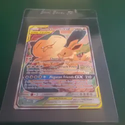 Eevee & Snorlax GX SM169 Tag Team Black Star Promo English NM Pokemon Card - Image 3