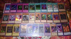 100 Mint YuGiOh! Super Mega Card Lot with Rares and Holo Inserts - Image 4