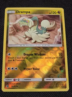 Drampa 51/70 Dragon Majesty Reverse Holo Pokemon Card VLP/NM -- L18 - Image 2