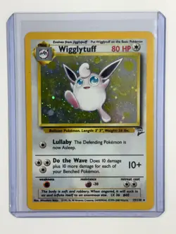 Wigglytuff 19/130 Holo Rare Base Set 2 Pokemon Card - MP - Image 1