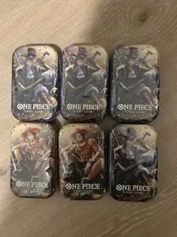 Lot Of 6 - One Piece Card Game Mini Tin Vol.2 Factory Sealed - Image 1