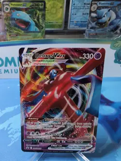 Deoxys VMAX - SWSH267 - Pokemon Sword & Shield Promo Ultra Rare Holo Card NM - Image 1