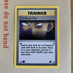 The Boss's Way 73/82 1st Edition Team Rocket Uncommon Pokemon Card - NM - Image 1