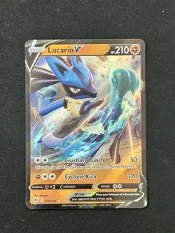 Lucario V - 078/189 - Pokemon Astral Radiance Sword & Shield Ultra Rare Card NM - Image 1