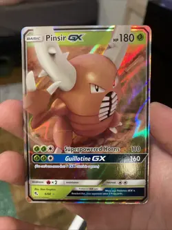 Pinsir GX - 6/68 - Pokemon Hidden Fates Sun & Moon Ultra Rare Card NM - Image 1