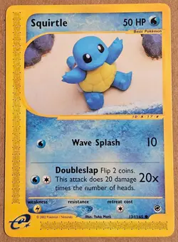Squirtle Expedition Non Holo Pokemon Card 131/165 TCG - 2002 - Image 1