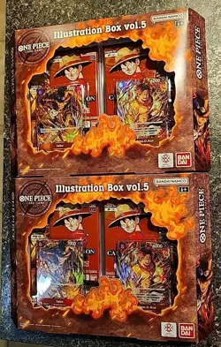 Bandai One Piece Card Game Illustration Box Vol. 5 New Factory Sealed Lot Of 2 - Image 1