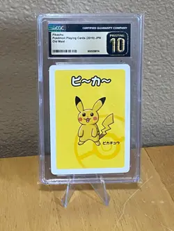 2019 PIKACHU POKEMON PLAYING CARDS JAPANESE OLD MAID CGC 10 PRISITNE!! - Image 1