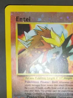 Reverse Holographic WOTC Black Star Promotional Pokemon Card Entei #34 - Image 5