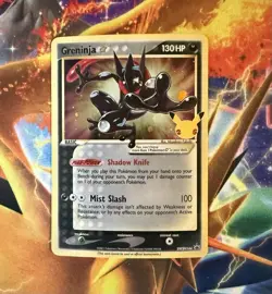 Greninja Gold Star SWSH144 Sword and Shield Promo Pokemon Card - Image 1