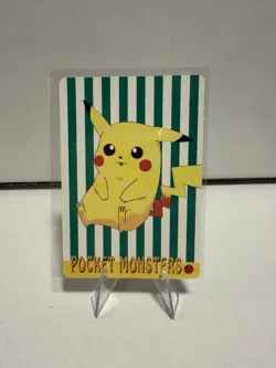 Vintage Pocket Monster Holo Prism Sticker Card *RARE* *MINT* Pidgeotto #64 - Image 2