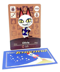 Animal Crossing Nintendo Amiibo - OLIVIA #143 - Series 2 Authentic Card - Image 1