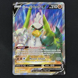 Galarian Sirfetch'd V 174/185 Full Art Vivid Voltage Pokemon Card NM Condition - Image 1
