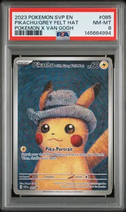 Pikachu with Grey Felt Hat 085 Sv: Scarlet & Violet Promo Cards Regular PSA 8 - Image 1
