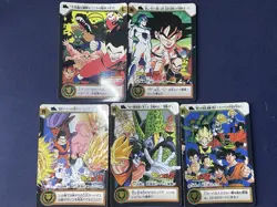 Lot of 5 Dragon Ball Z Vintage Cards Japan Non-Holo Amada Anime - Image 1