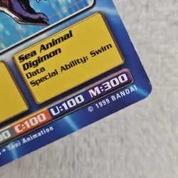 1999 Seadramon Bo-06 Series 1 Booster Digimon Card (5) LP Digi-Battle Bandai TCG - Image 4