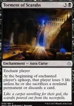 MTG Torment of Scarabs - Foil, Hour of Devastation, Lightly Played, English - Image 1