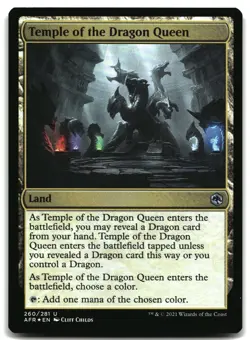 MTG Temple of the Dragon Queen Foil U Adventures in the Forgotten Realms 260 LP - Image 1