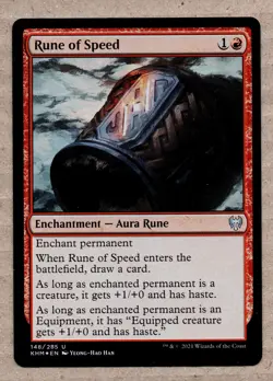 Rune of Speed (FOIL) x 1 Uncommon Kaldheim Magic the Gathering MTG - Image 1
