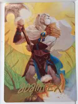 Ajani, Sleeper Agent- GOLD STAMPED ART CARD- Magic the Gathering MTG Nice! - Image 1
