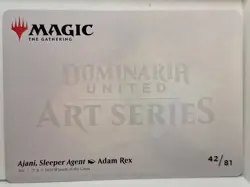 Ajani, Sleeper Agent- GOLD STAMPED ART CARD- Magic the Gathering MTG Nice! - Image 2