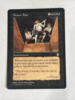 MTG - Grave Pact (Stronghold) - Near Mint Never Played - Image 1