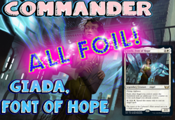 All FOIL! Giada, Font of Hope MTG EDH Commander Deck | ANGELS! - Image 1