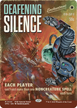 Deafening Silence - Showcase Light Play, English Magic the Gathering MTG Special - Image 1