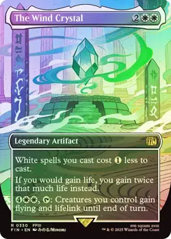 The Wind Crystal Foil Borderless Final Fantasy MTG NM - Image 1
