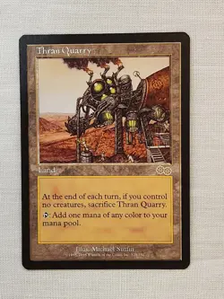 NM Thran Quarry Urza's Saga Mtg Magic the Gathering - Image 1