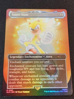 Super State - Foil -Sonic The Hedgehog Secret Lair 2081 MTG NM - Image 1