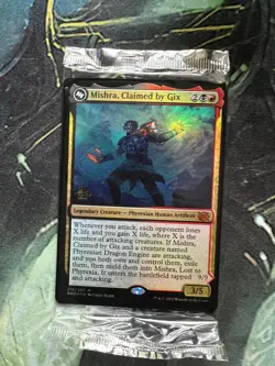 Mishra, Claimed by Gix, Prerelease, Sealed, MTG Brothers' War, NM/Not Played - Image 1