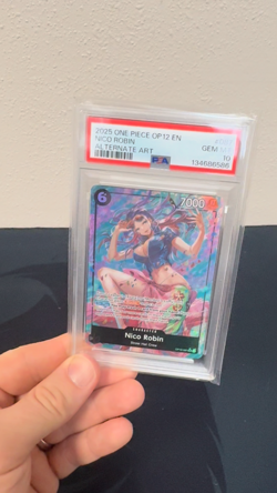 2025 ONE PIECE OP12-LEGACY OF THE MASTER ALTERNATE ART #087 NICO ROBIN PSA 10 - Image 2