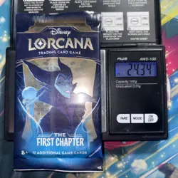 Heavy 24.34g Lorcana Sealed First Chapter Booster Pack - Image 1