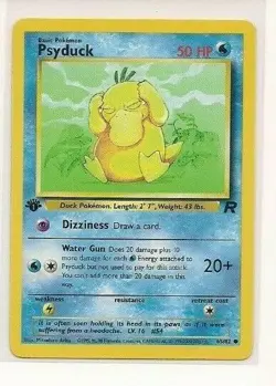 Pokemon Psyduck 65/82 Team Rocket 1st Edition near mint condition card Common - Image 3
