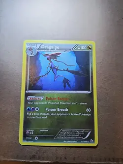 Pokemon TCG Dragalge Flashfire Regular Rare Card 71/106 - Image 1