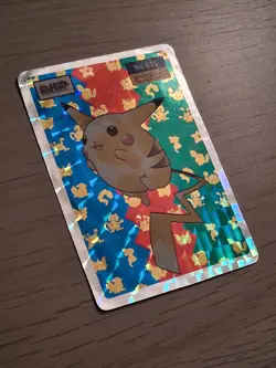 Pikachu Holo Prism Topsun Japanese Pokemon Card No.025 RARE!! Vintage See Photos - Image 2