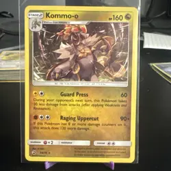 Pokemon TCG Card Kommo-o 54/70 Dragon Majesty Holo Rare 2018 - Image 1
