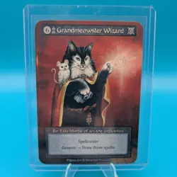 Grandmeowster Wizard Sorcery TCG Spellcaster Promo Card by Severine Pineaux - Image 2