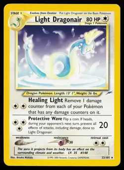 Light Dragonair 22/105 Rare Neo Destiny Pokemon Card - Image 1