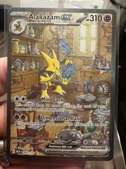 Pokemon Alakazam EX TCG SV Scarlet & Violet 151 Card 201/165 NM Holo - Image 1