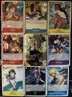 Rare Sexy Anime Waifu Card and 8 One Piece Cards - Image 1